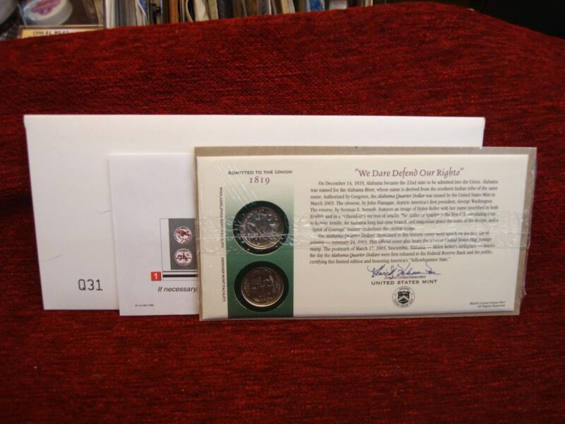 2003 P&D Alabama Quarters First Day Cover