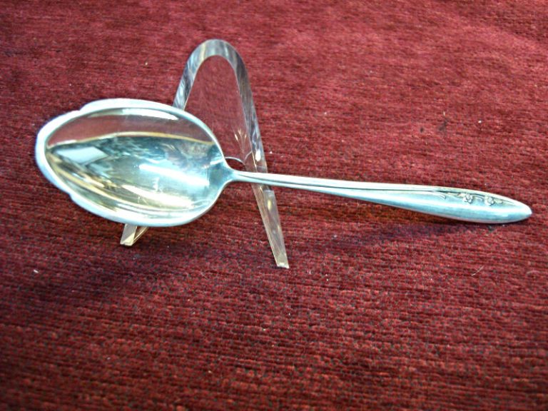 Vintage Lunt Sterling Silver Sugar Spoon, Spring Serenade Pattern