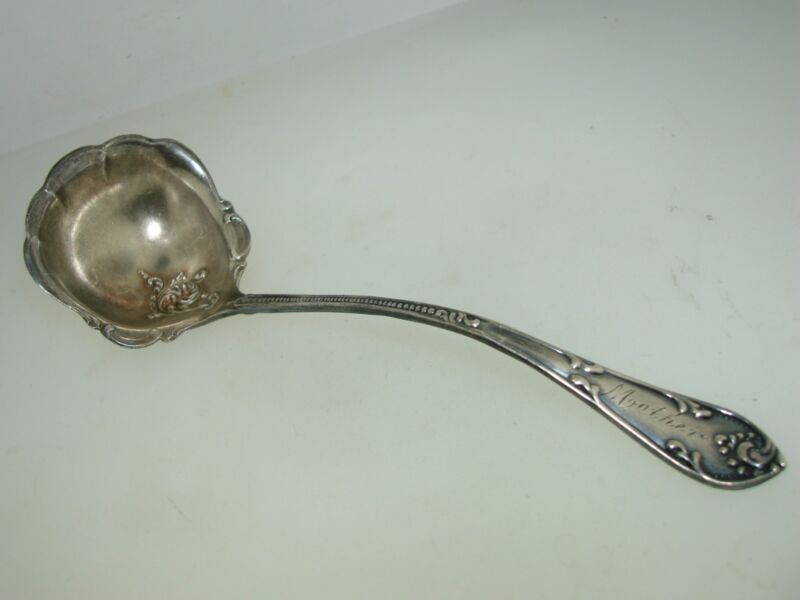 Antique Towle Sterling Silver Rustic Repoussé Cream Ladle