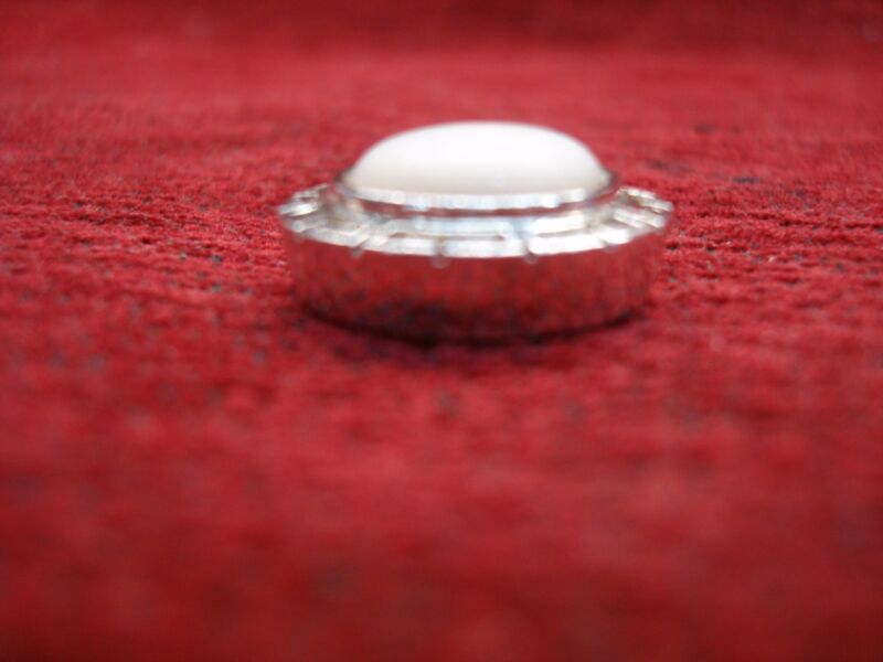 Sterling silver Greek key slide pendant with large mother of pearl
