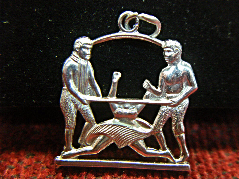 Sterling silver limbo dance charm pendant for bracelet