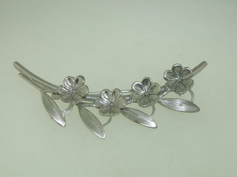 Vintage Beau Sterling silver forget-me-not flower pin brooch