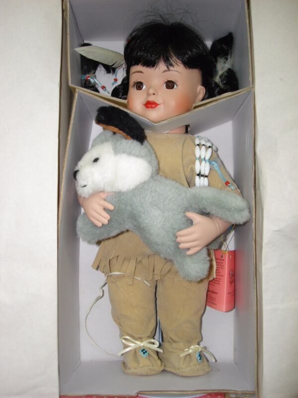 1994 Paradise Galleries Morning Star & Wolf Cub Doll in original box