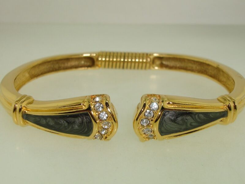 Vintage Kenneth J Lane for Avon Rhinestone Enamel Bracelet