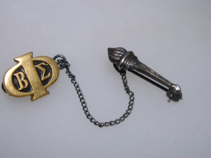 Vintage Phi Beta Epsilon Sweetheart Pin w/ Torch