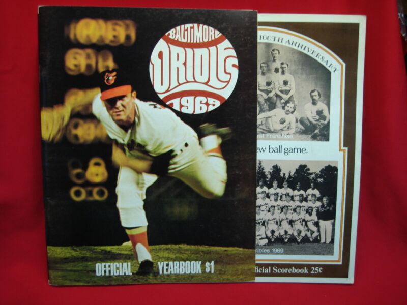 1969 Baltimore Orioles Yearbook and Official Scorecard from a game against the Minnesota Twins