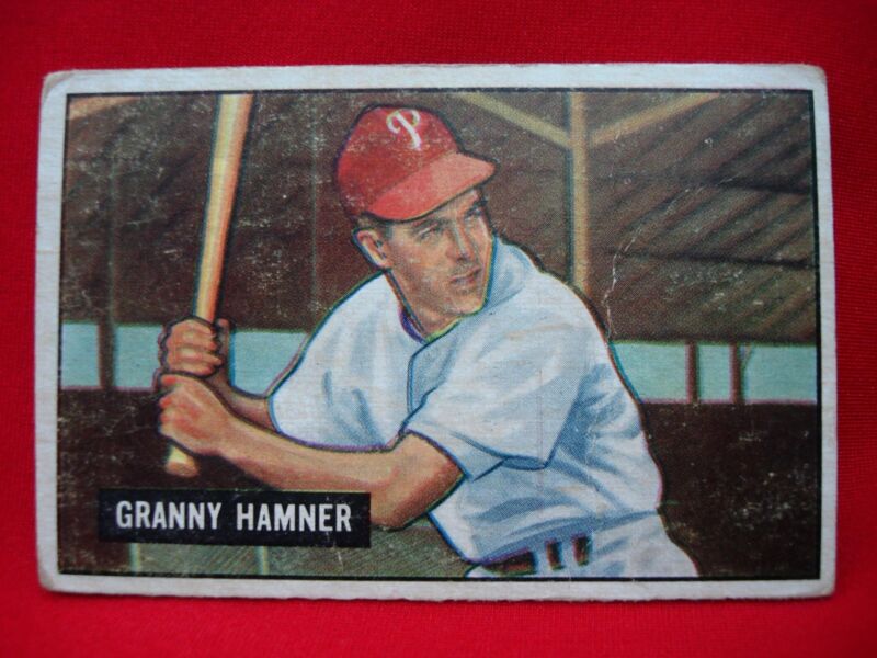 1951 Bowman Granny Hamner #148 Philadelphia Phillies Baseball Card