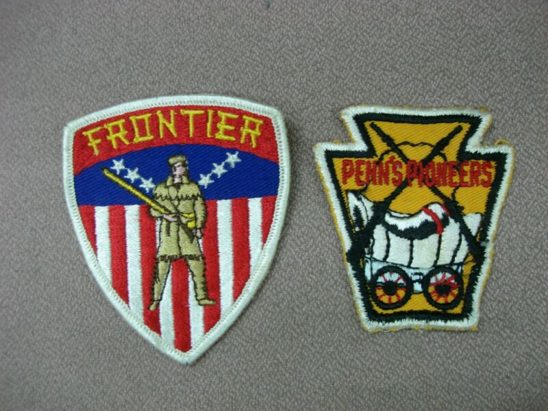 Pair of vintage Boy Scout patches from the Daniel Boone Council in Pennsylvania