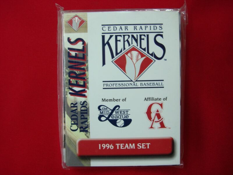 1996 Cedar Rapids Kernels Minor League Baseball Card Set in Original Packaging