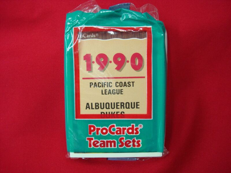 1990 Albuquerque Dukes ProCards MLB Team Set (Offerman, Vizcaino) - Factory Sealed