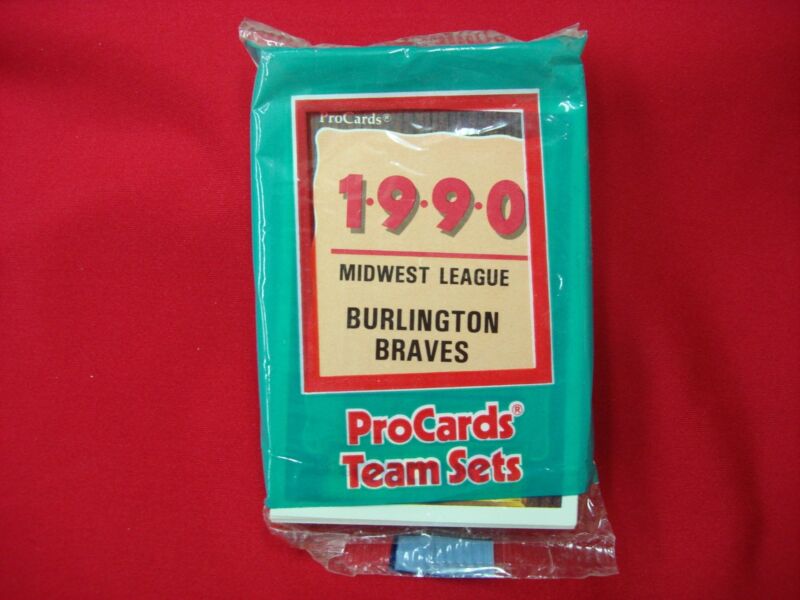 1990 Burlington Braves ProCards MLB Team Set - Sealed! Javy Lopez & More