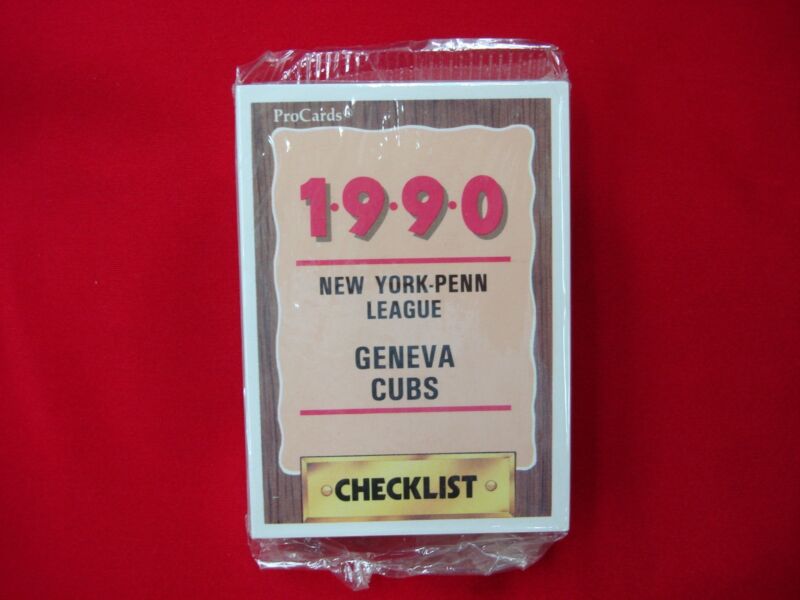 1990 Geneva Cubs ProCards Minor League Baseball Team Set