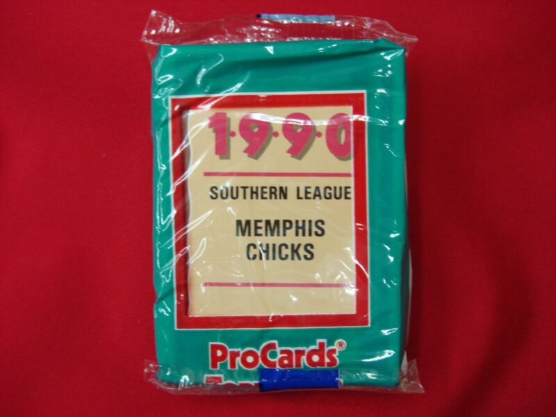1990 Memphis Chicks ProCards MLB Team Set (Jeff Conine, Kansas City Royals Affiliate) - Factory Sealed