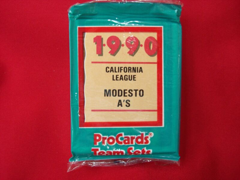 1990 Modesto A's ProCards Minor League Baseball Team Set