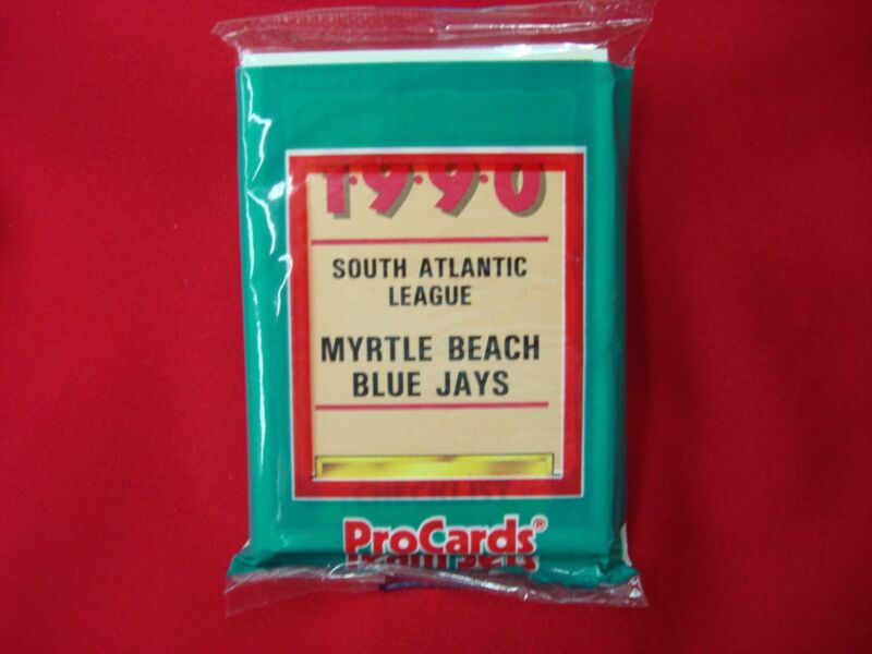 1990 Myrtle Beach Blue Jays Pro Cards MiLB Team Set with Nigel Wilson