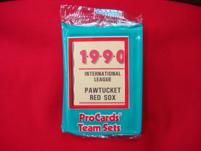 1990 Pawtucket Red Sox ProCards MiLB Team Set - Sealed, Featuring Mo Vaughn!