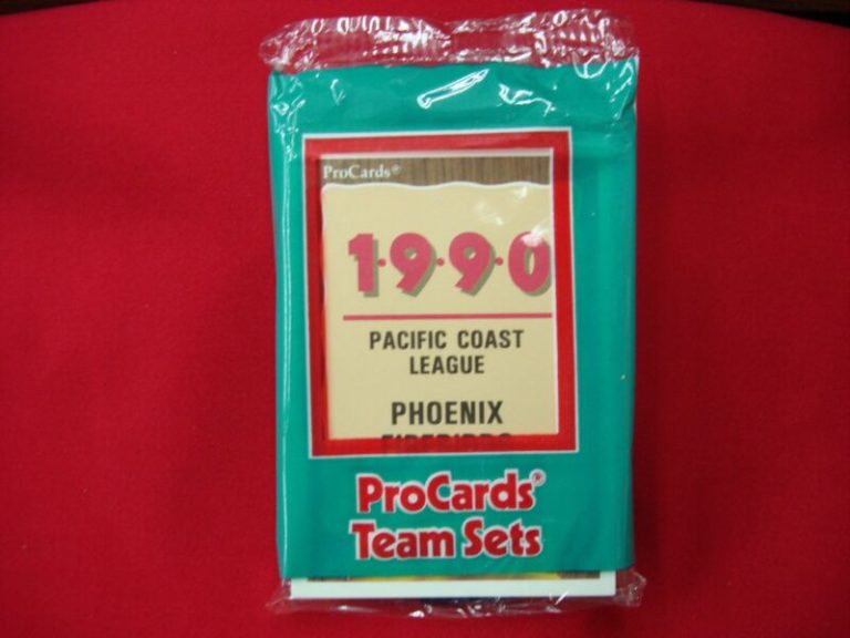 1990 Phoenix Firebirds ProCards Minor League Baseball Team Set