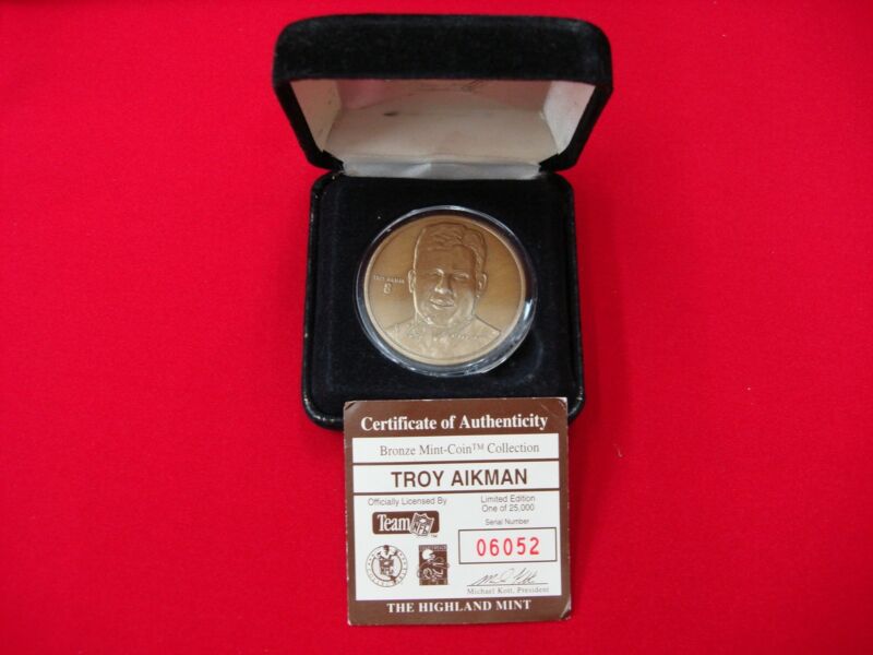 Limited Edition Troy Aikman Bronze Medallion (06,052/25,000)