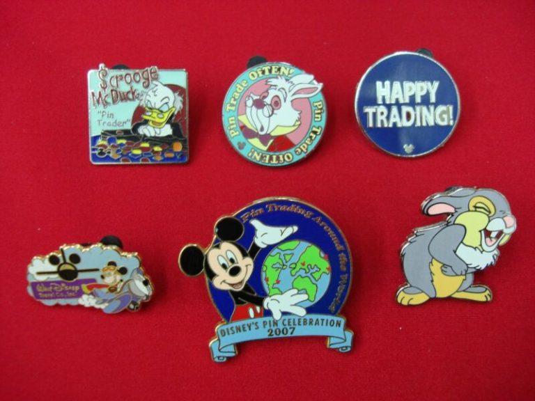 Vintage Pin Trader Set (6 Pins) w/ Hidden Mickey & Limited Edition! (2006-2010)