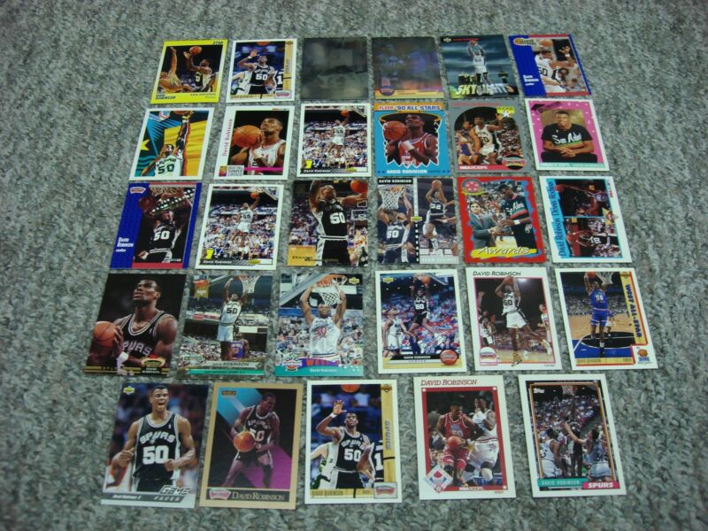 David Robinson Card Collection - 29 unique cards including 2 Hologram Inserts