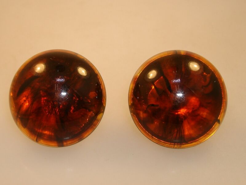 Vintage Napier Lucite Clip Earrings - Patent 1965