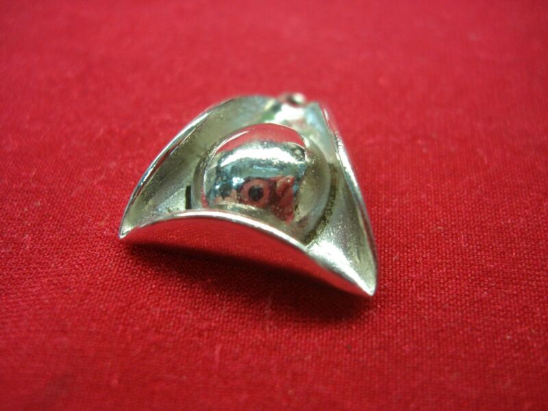 Vintage sterling silver tri-corner hat charm pendant