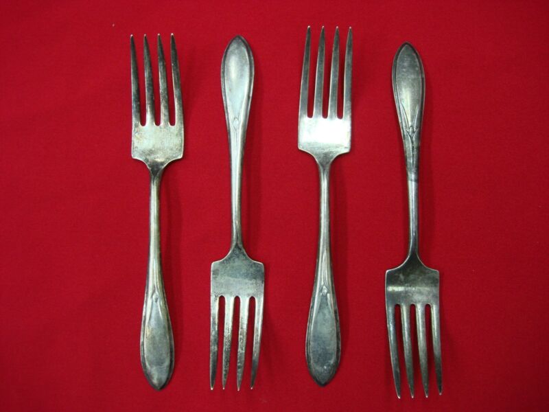 Vintage William Rogers Pickwick Salad Forks (Set of 4)