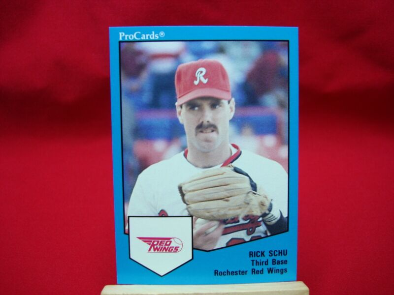 1989 ProCards Minor League Baseball Cards - Rochester Red Wings Rick Schu (#1642) - Factory Overruns (45+ Cards)