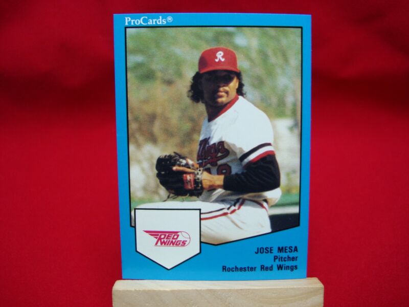 Vintage 1989 ProCards Jose Mesa Rochester Red Wings Minor League Baseball Cards