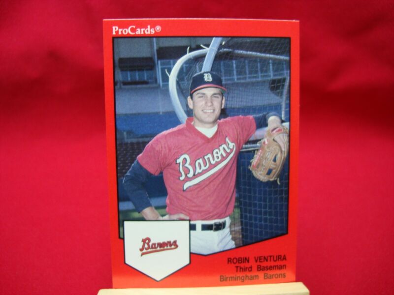 Vintage 1989 Robin Ventura Birmingham Barons ProCards - Potential Grading Gem!