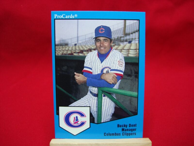 1989 Bucky Dent ProCards Columbus Clippers Minor League Baseball Cards