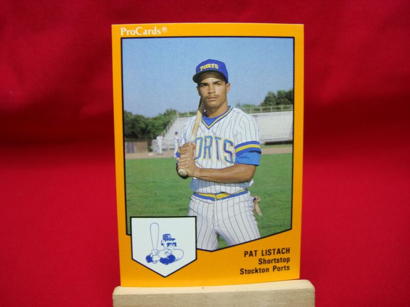 Collection of over 50 factory overrun 1989 ProCards Minor League Baseball cards featuring Pat Listach (#379) of the Stockton Ports.