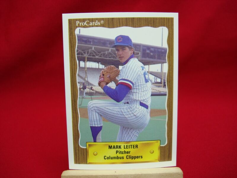 Collection of 1990 Columbus Clippers ProCards factory overruns, including Mark Leiter (#673)