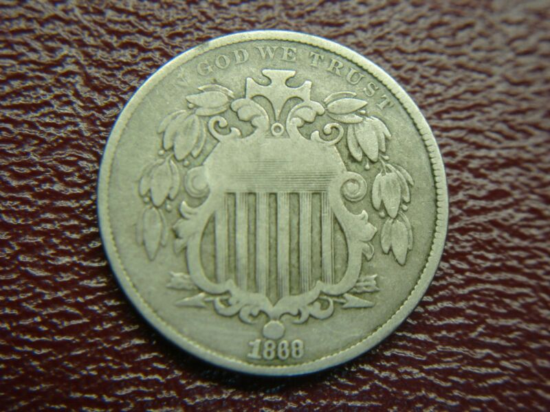 1868 Shield Nickel with Original Patina