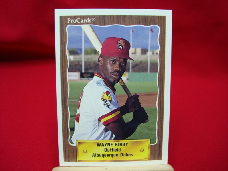 1990 ProCards Minor League Baseball Cards featuring Wayne Kirby of the Albuquerque Dukes