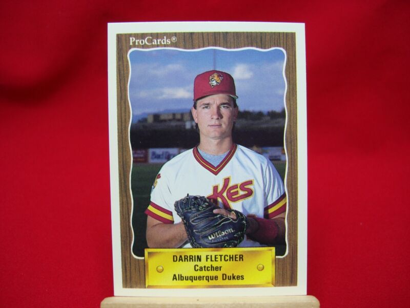 1990 Albuquerque Dukes ProCards collection featuring Darrin Fletcher and over 145 minor league baseball cards (factory overruns)