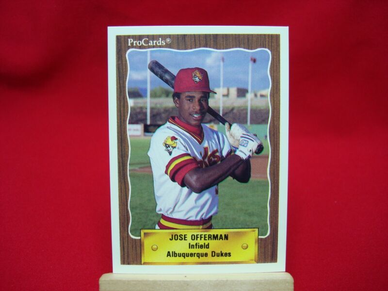 Collection of 1990 Albuquerque Dukes Procards, including Jose Offerman #354