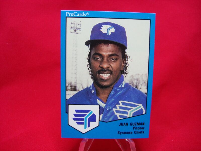 Vintage 1989 Syracuse Chiefs Juan Guzman ProCards Minor League Baseball Cards (Factory Overrun)
