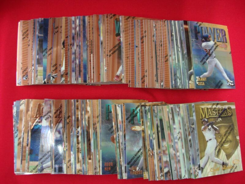 1997 Topps Finest Baseball Card Set - 225 Un-Peeled Cards