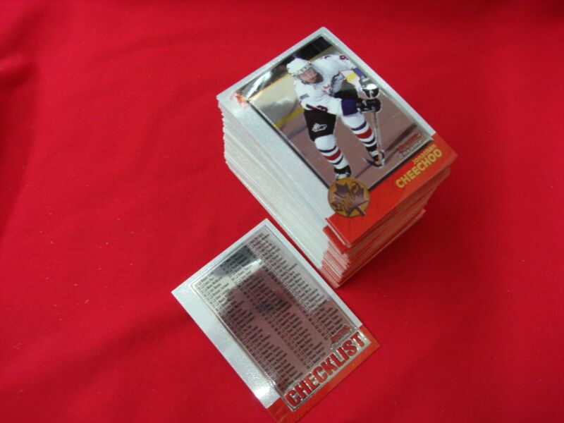 1998-99 Bowman Chrome NHL Hockey Card Set (Nearly Complete)