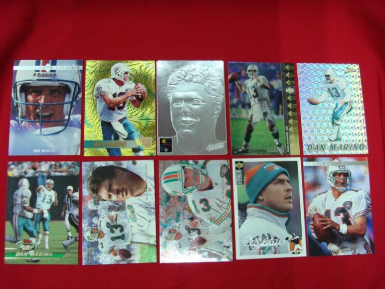 Dan Marino Miami Dolphins football card collection