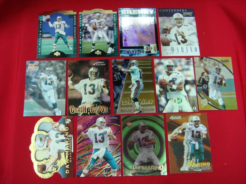 Dan Marino Miami Dolphins football cards, great condition