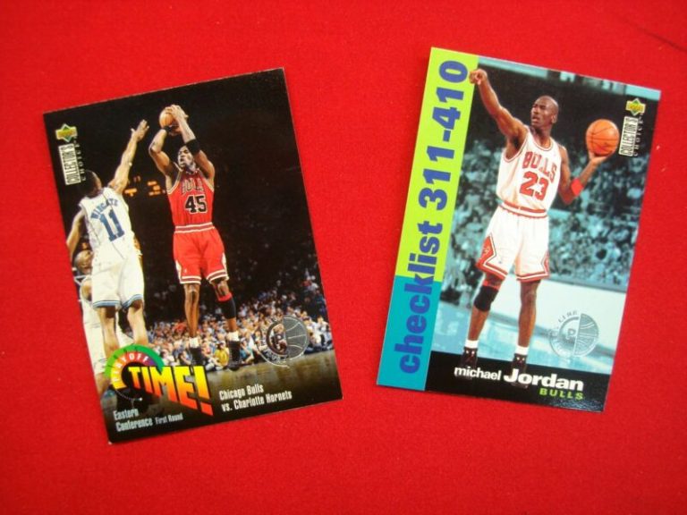 1995-96 Michael Jordan Upper Deck Collector's Choice Cards (#353 & #410)