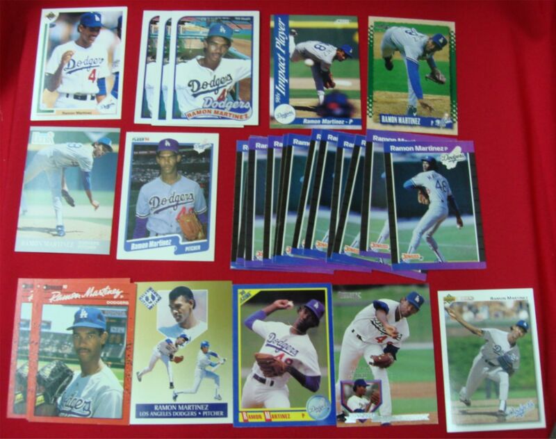 Ramon Martinez Baseball Card Lot (1980s-90s)