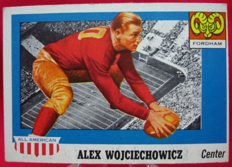 1955 Topps All American Alex Wojciechowicz #82 Fordham Football Card