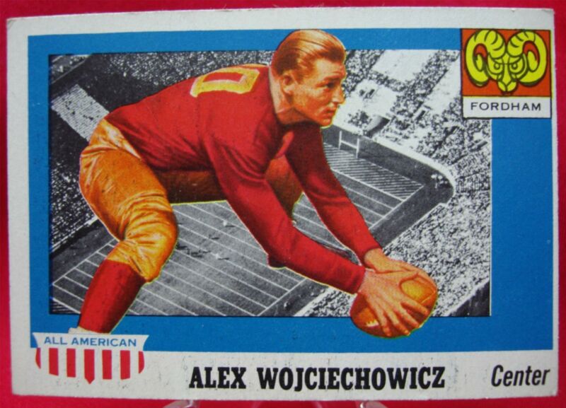 1955 Topps All American Alex Wojciechowicz #82 Fordham Football Card