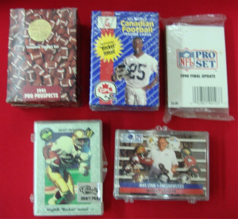 Complete 90s Football Card Collection - 5 Sets (ProSet, CFL & More)