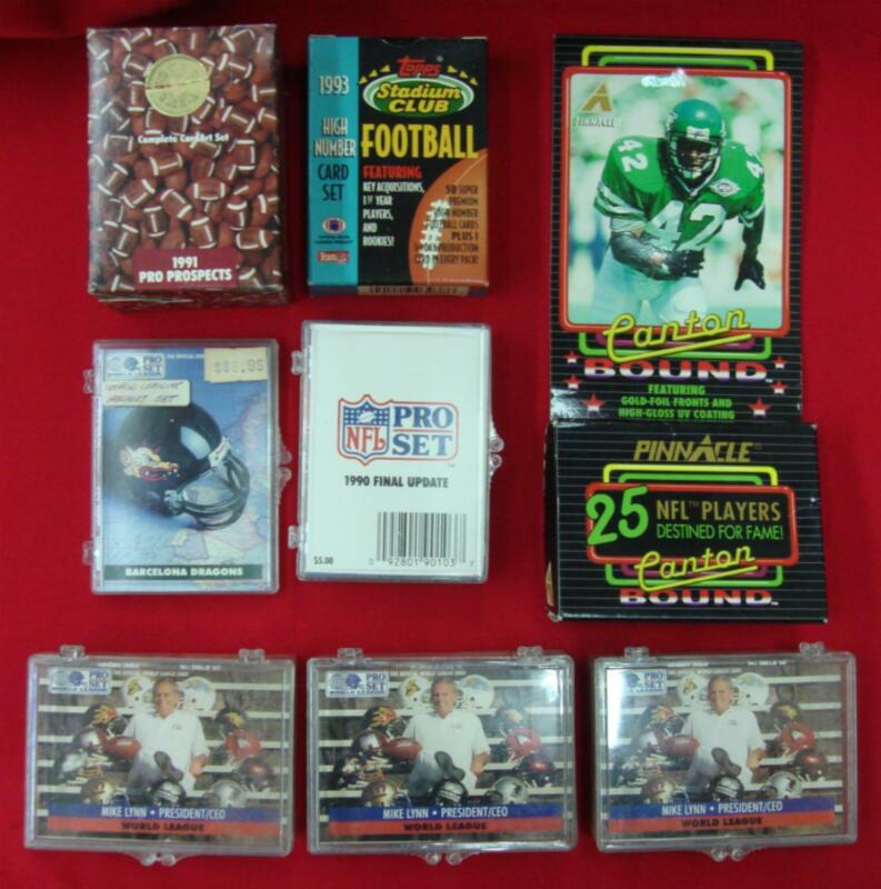 Vintage 1990s Football Trading Card Blowout Lot