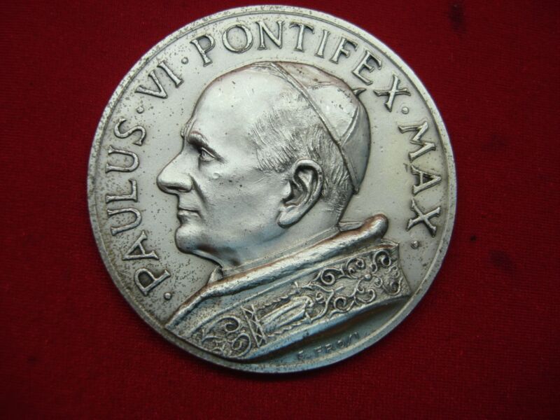 Large Pope Paul VI Medal by G. Frossi - St. Peter & St. Paul Reverse (50mm, Excellent Condition)