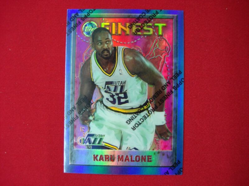 1995-96 Topps Finest Karl Malone Refractor #209-R PSA Gem Mint - Utah Jazz